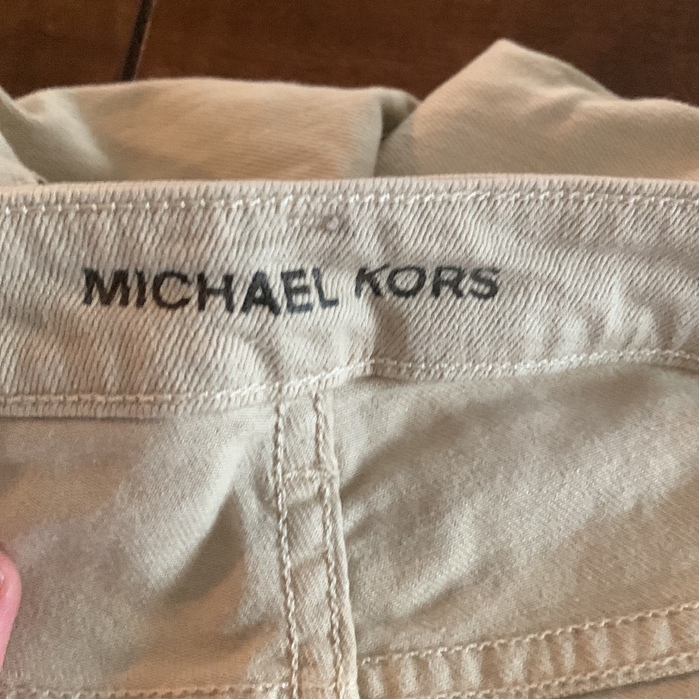 Michael Kors Khaki cropped jeans - Picture 2 of 3
